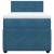 Pat box spring cu saltea, albastru, 100x200 cm, catifea GartenMobel Dekor