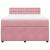 Pat box spring cu saltea, roz, 140x190 cm, catifea GartenMobel Dekor