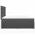 Pat box spring cu saltea, gri închis, 140x200 cm, textil GartenMobel Dekor