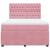 Pat box spring cu saltea, roz, 140x190 cm, catifea GartenMobel Dekor