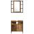 Set de mobilier pentru baie 4 pcs Lemn Vechi Lemn compozit GartenMobel Dekor