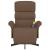 Fotoliu de masaj rabatabil cu suport de picioare, maro, textil GartenMobel Dekor
