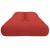 Pernă de paleți, roșu, 120x40x12 cm, material textil GartenMobel Dekor