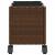 Jardinieră grădină cu roți/3 ghivece maro 107x32x38cm poliratan GartenMobel Dekor