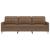 Canapea cu 3 locuri, maro, 210 cm, material textil GartenMobel Dekor