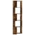 Bibliotecă 5 niveluri stejar fumuriu 50x50x179cm lemn prelucrat GartenMobel Dekor