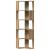 Bibliotecă 5 nivel stejar artizanal 50x50x179 cm lemn prelucrat GartenMobel Dekor