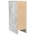 Noptiere cu sertar 2 buc gri beton 20x36x60 cm GartenMobel Dekor