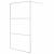 Paravan duș walk-in argintiu 115x195 cm sticlă ESG transparentă GartenMobel Dekor