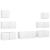 Set dulapuri TV, 7 piese, alb, lemn prelucrat GartenMobel Dekor