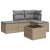 Set canapele de grădină cu perne, 5 piese, bej, poliratan GartenMobel Dekor