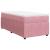 Pat box spring cu saltea, roz, 90x200 cm, catifea GartenMobel Dekor