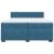 Pat box spring cu saltea, albastru, 200x200 cm, catifea GartenMobel Dekor