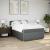 Pat box spring cu saltea, gri închis, 140x200 cm, textil GartenMobel Dekor