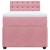 Pat box spring cu saltea, roz, 90x200 cm, catifea GartenMobel Dekor