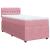 Pat box spring cu saltea, roz, 90x200 cm, catifea GartenMobel Dekor