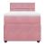 Pat box spring cu saltea, roz, 90x200 cm, catifea GartenMobel Dekor