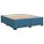 Pat box spring cu saltea, albastru, 200x200 cm, catifea GartenMobel Dekor