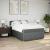 Pat box spring cu saltea, gri închis, 140x200 cm, textil GartenMobel Dekor