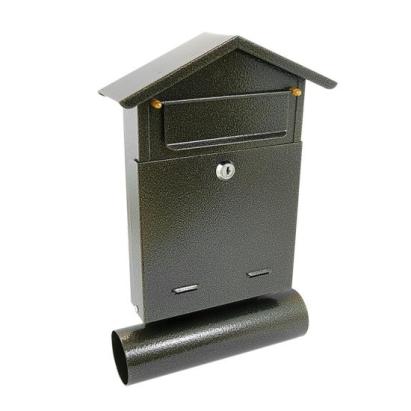 Cutie postala, cu loc pentru ziar, auriu, format B6, 23x7x37.5 cm, Damech GartenVIP DiyLine