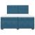 Pat box spring cu saltea, albastru, 200x200 cm, catifea GartenMobel Dekor