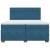 Pat box spring cu saltea, albastru, 200x200 cm, catifea GartenMobel Dekor