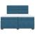Pat box spring cu saltea, albastru, 200x200 cm, catifea GartenMobel Dekor