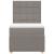 Pat box spring cu saltea, gri taupe, 100x200 cm, textil GartenMobel Dekor