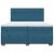 Pat box spring cu saltea, albastru, 200x200 cm, catifea GartenMobel Dekor