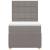 Pat box spring cu saltea, gri taupe, 100x200 cm, textil GartenMobel Dekor