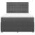 Pat box spring cu saltea, gri închis, 140x200 cm, textil GartenMobel Dekor