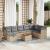 Set canapele de grădină, 9 piese, cu perne, bej, poliratan GartenMobel Dekor