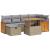 Set canapele de grădină, 8 piese, cu perne, bej, poliratan GartenMobel Dekor
