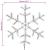 Figurină Crăciun, fulg de zăpadă, 144 LED-uri alb cald, 59x59cm GartenMobel Dekor