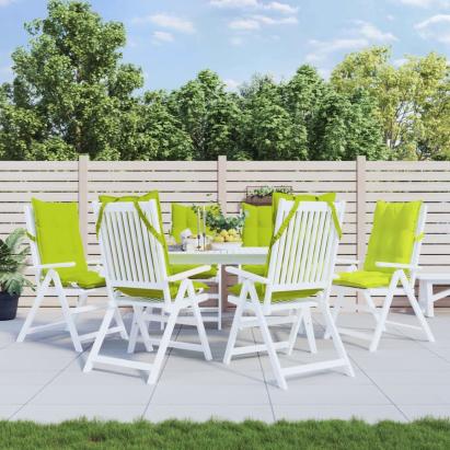 Perne scaun cu spătar înalt, 6 buc, vernil, țesătură Oxford GartenMobel Dekor