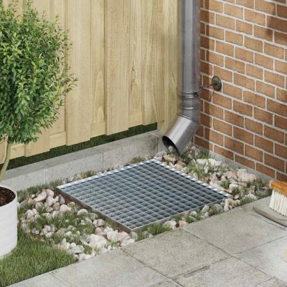 Grătar Argintiu 50 x 50 x 2 cm Oțel galvanizat prin imersie GartenMobel Dekor