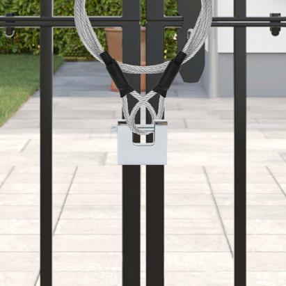 Lacăt 12 pcs Argintiu 4,2 x 1,9 x 4 cm Fier GartenMobel Dekor