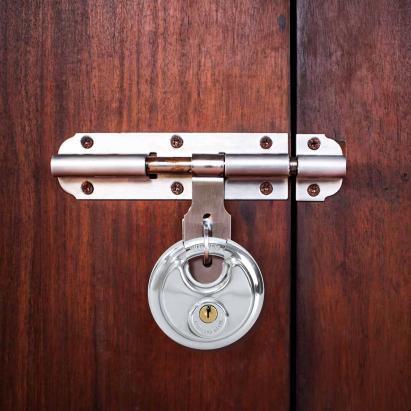 Lacăte disc cu chei 6 pcs Argintiu 8 x 2.8 x 8 cm GartenMobel Dekor