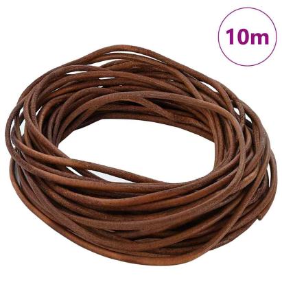 Cord din Piele Maro deschis Ø2,5 mm x 10 m Piele GartenMobel Dekor
