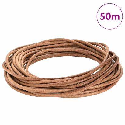 Cord din Piele Maro Ø4 mm x 50 m Piele GartenMobel Dekor