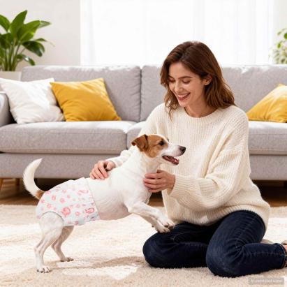 Pantaloni absorbanti de unică folosință pentru câini femele 50 pcs GartenMobel Dekor