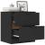 Noptieră, negru, lemn prelucrat GartenMobel Dekor