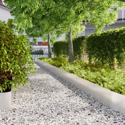 Borduri de gazon 10 buc 25x103 cm Oțel inoxidabil GartenMobel Dekor