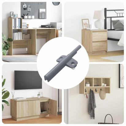 Amortizor cu închidere soft 12 pcs Gri 125 x 47 x 15 mm PP GartenMobel Dekor