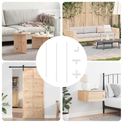 Țeavă PVC 29 pcs Alb PP și PE GartenMobel Dekor