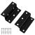 Hinge 2 pcs Negru 38 x 17 x 60 mm Fier GartenMobel Dekor