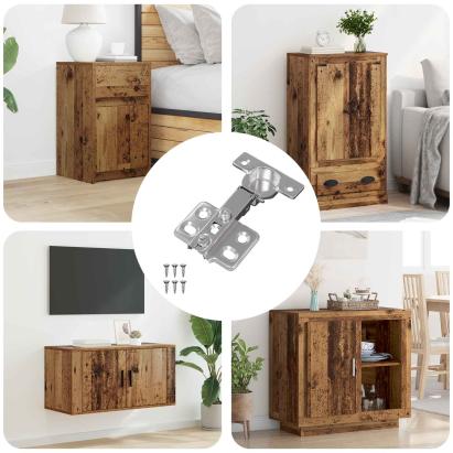 Hinge 257 pcs Nichel 85 x 52,5 x 9,5 mm Fier GartenMobel Dekor