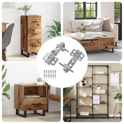 Hinge 2 pcs Nichel 139 x 64,1 x 10 mm Fier GartenMobel Dekor