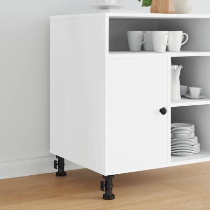 Picioare de mobilă Ajustabil 12 pcs Negru 46 x 46 x 128 mm PP GartenMobel Dekor