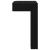 Picioare În picioare 2 pcs Negru 57 x 57 x 100 mm Fier GartenMobel Dekor